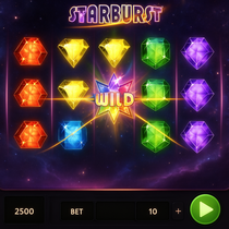SpyBet - Starburst Slot - NetEnt játék